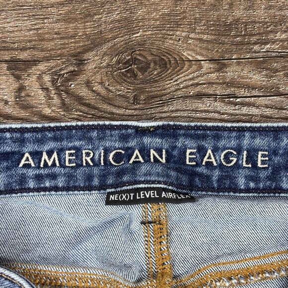 American Eagle Slim Jeans Men's 31x32 Blue Airflex Denim Faded - Picture 9 of 12